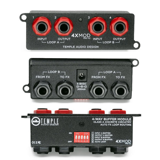 Temple Audio 4X Mod Pro V2 4-Channel Buffer Module MOD-4XPROV2
