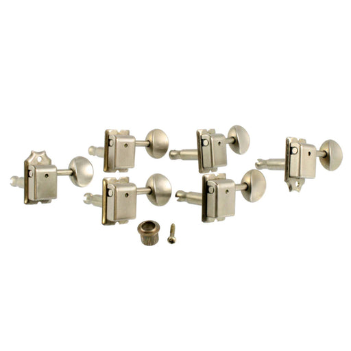 Gotoh Vintage Style Tuners 6-In-Line SD91 Aged Nickel TK-0880-007