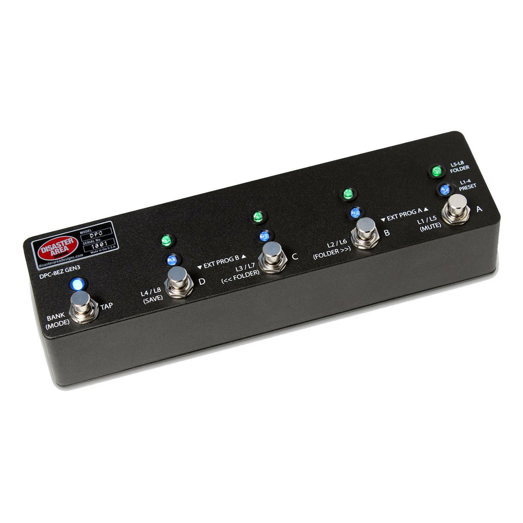 Disaster Area Designs DPC-8EZ Gen 3 Bypass Switcher | Vision Guitar