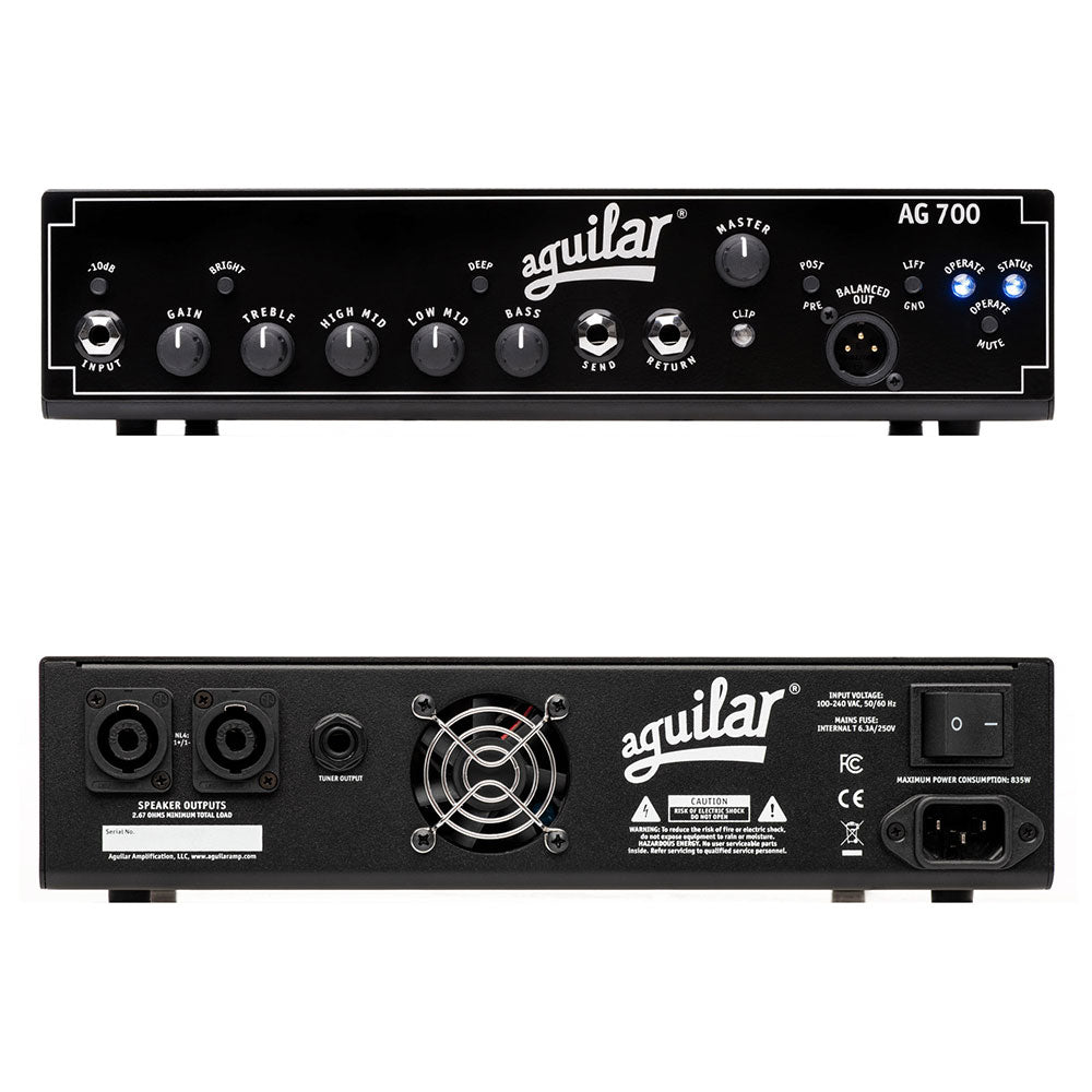 Aguilar AG 700 Super Light Bass Amplifier Head | Vision Guitar