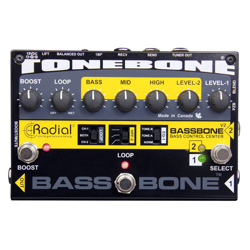 Radial Tonebone Bassbone ベースプリアンプ Radial Tonebone Bassbone V2 Bass Preamp & DI Box | Vision Guitar