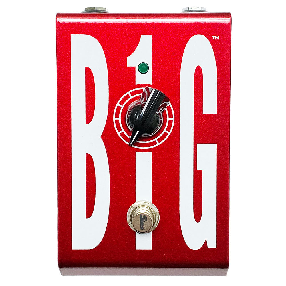 big 1 pedal Shin-ei BG-1 Big 1 Preamp Gain Boost Pedal Limited Red Finish