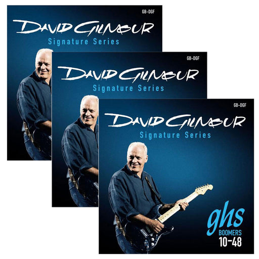 3-Pack! GHS David Gilmour Signature Blue Electric Guitar Strings 10-48 GB-DGF