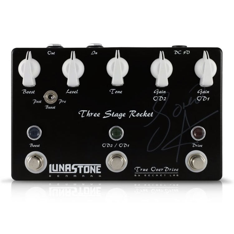 lunastone pedals LunaStone Three Stage Rocket True Overdrive and Boost Pedal