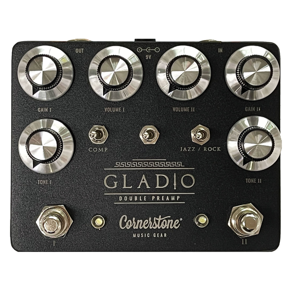 gladio pedal Cornerstone Gladio v2.1 Double Preamp Pedal Exclusive Blackout Version