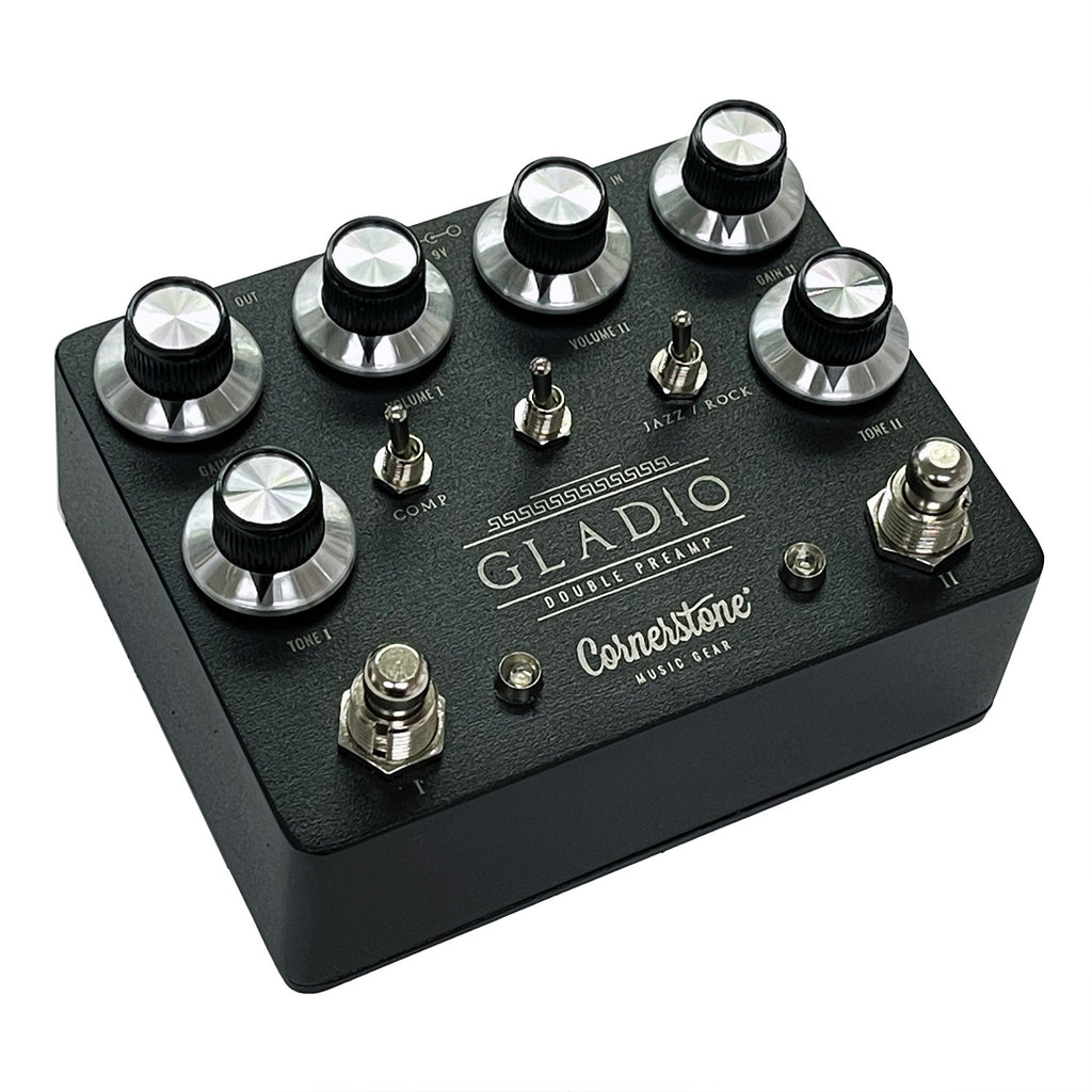 gladio pedals Cornerstone Gladio v2.1 Double Preamp Pedal Exclusive Blackout Version