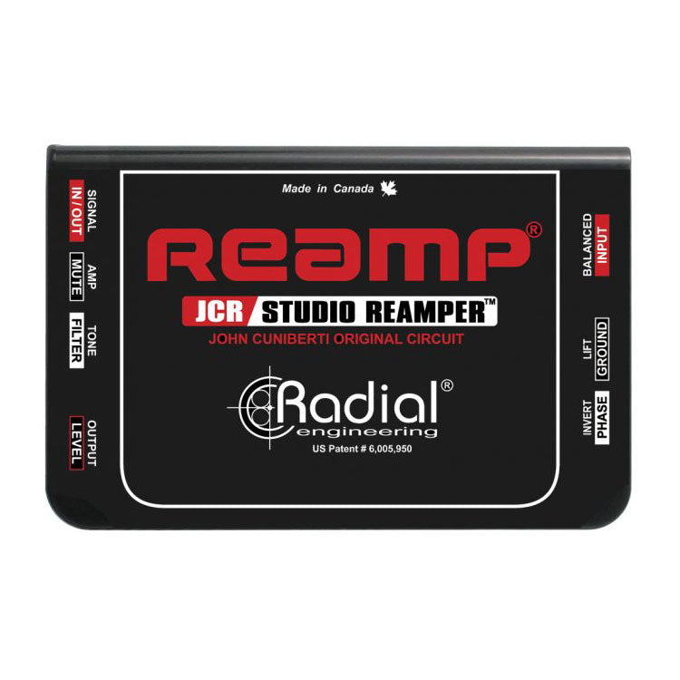 ギター Radial Reamp JCR Studio Reamper Radial Engineering Reamp® JCR™ Studio Reamper | Vision Guitar