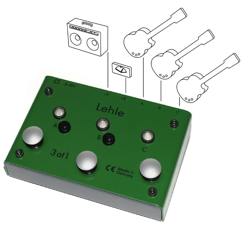 guitar amp switcher pedal Lehle 3at1 SGoS Instrument Switcher