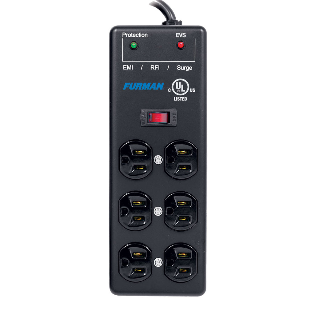 Furman SS-6B 6 Outlet 2x3 Pro Surge Suppressor Strip | Vision Guitar
