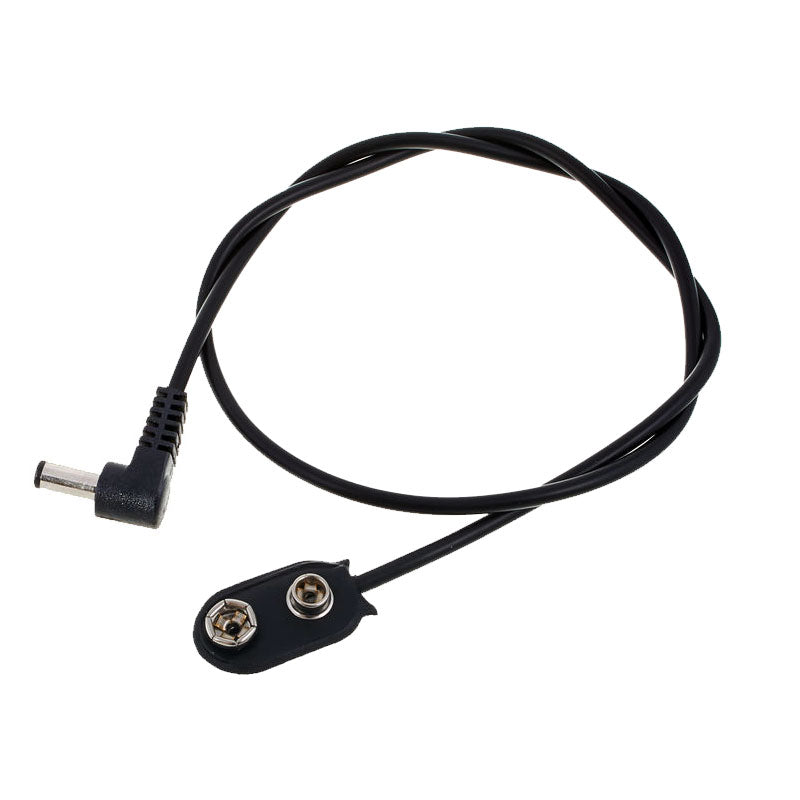 9v pedal adapter Voodoo Lab PPBATR Battery Snap to Right Angle 2.1mm Cable