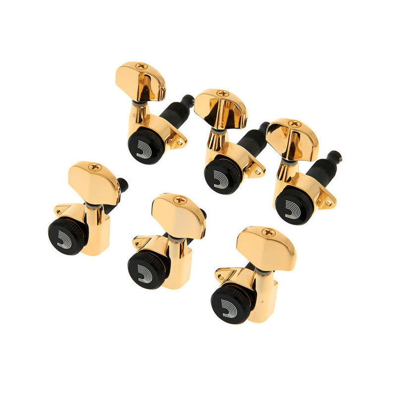 Planet Waves Auto-Trim Tuning Machines, 3 3 Setup, Schwarz