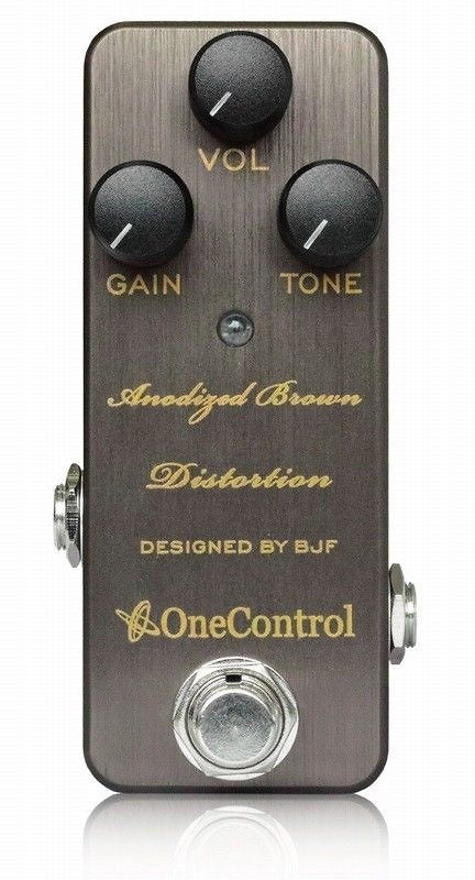 reverb distortion pedal One Control Anodized Brown Distortion By BJF