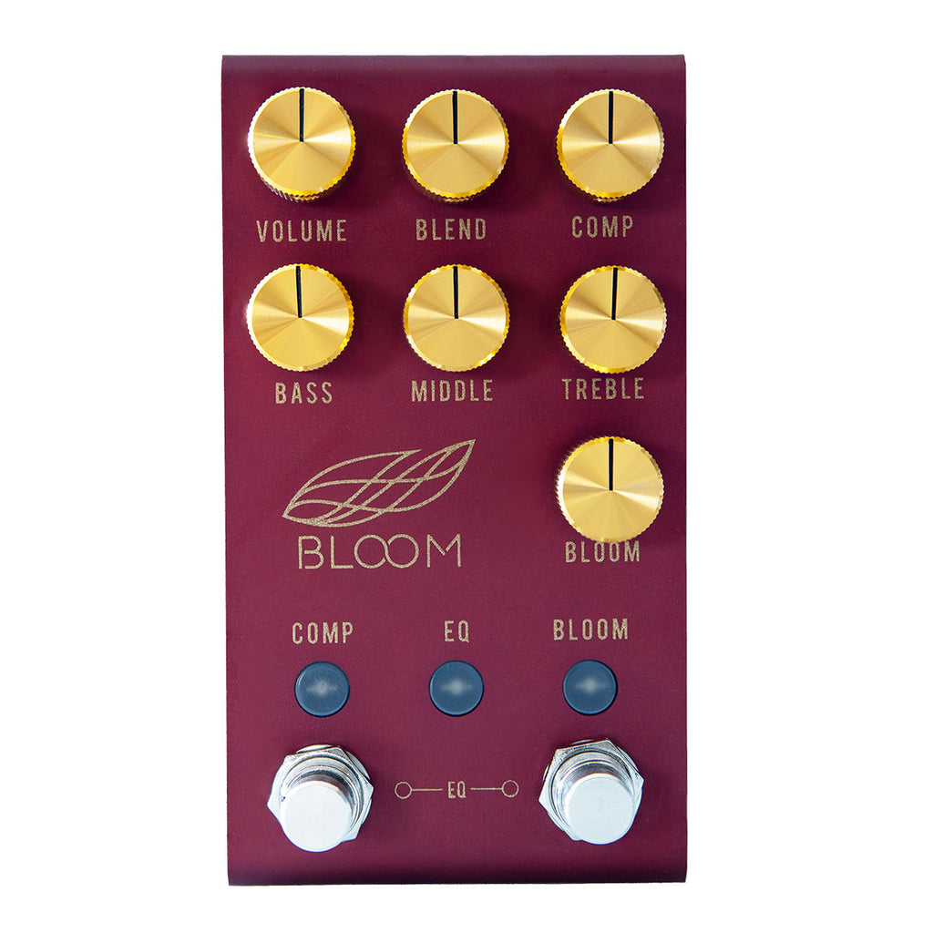 bloom pedal Jackson Audio Bloom V2 Midi EQ Boost Compression Pedal Limited Red