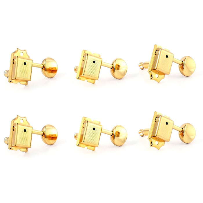 Gotoh Vintage Style Staggered Tuners 6-In-Line SD91 Gold TK-7880-002