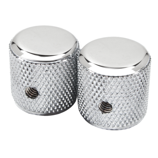 Fender Pure Vintage '60s Telecaster P Bass Knurled Knobs Chrome Aluminum 0095799049