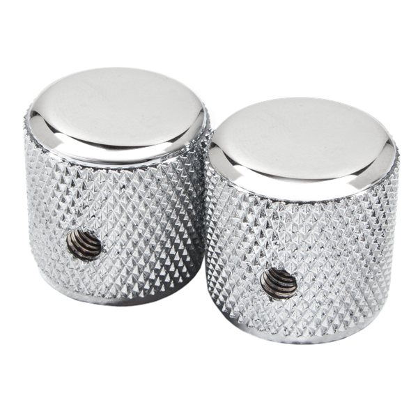 Fender Pure Vintage '60s Telecaster P Bass Knurled Knobs Chrome Aluminum 0095799049