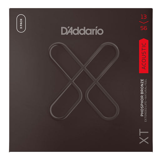3-Pack! D'Addario XT Acoustic Phosphor Bronze Medium 13-56 XTAPB1356-3P