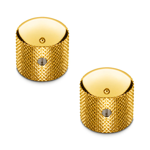 Schaller 6mm Solid Brass Dome Knob Set of 2 Gold 15020500