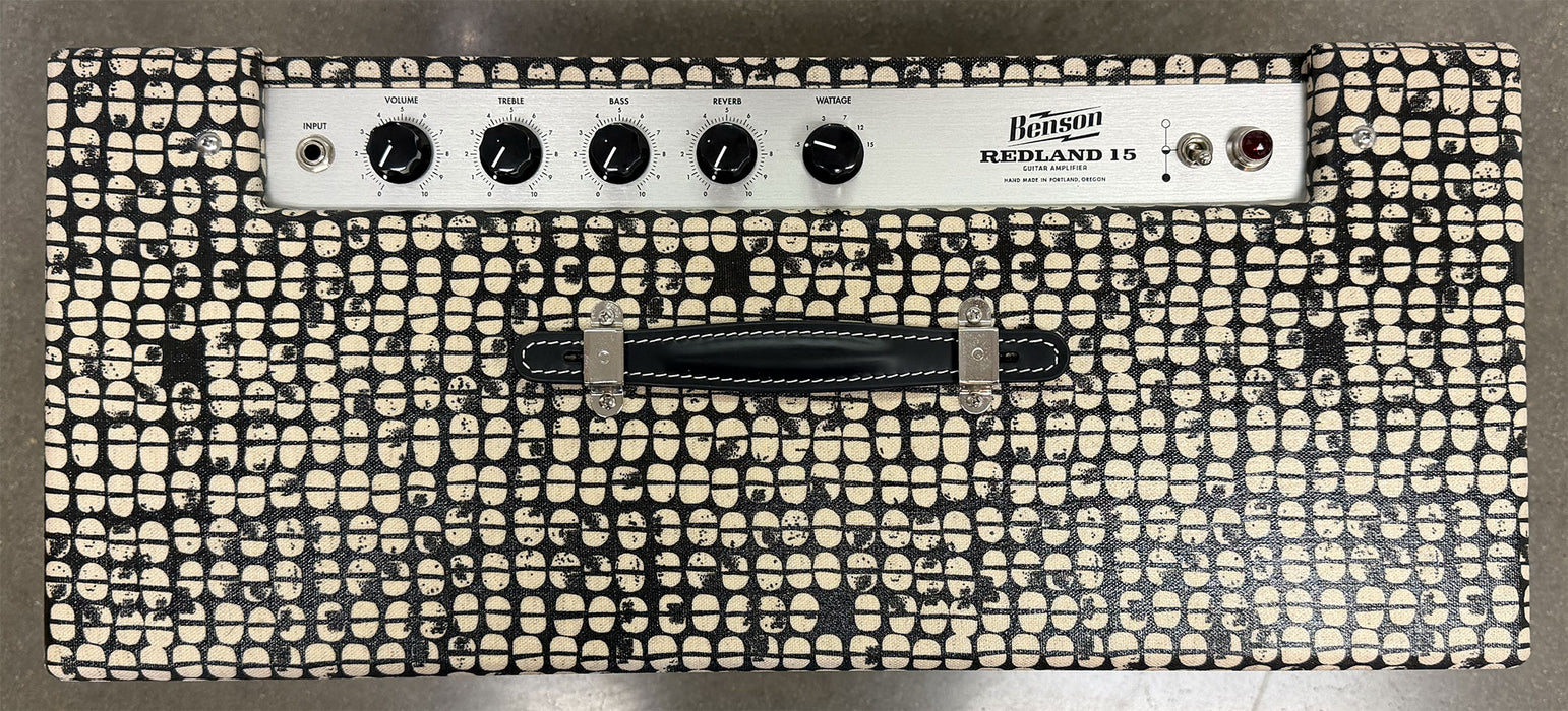 Benson Redland Reverb 15w 1x12 Combo Amplifier Coco/Black