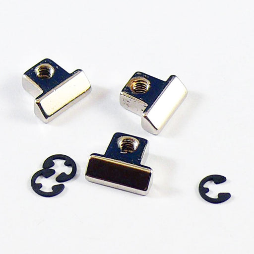 Faber 3120 Un-Notched Bridge Saddles Set of 3 Nickel