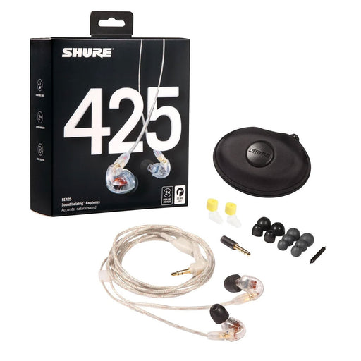 Shure SE425 Professional Sound Isolating Earphones Clear