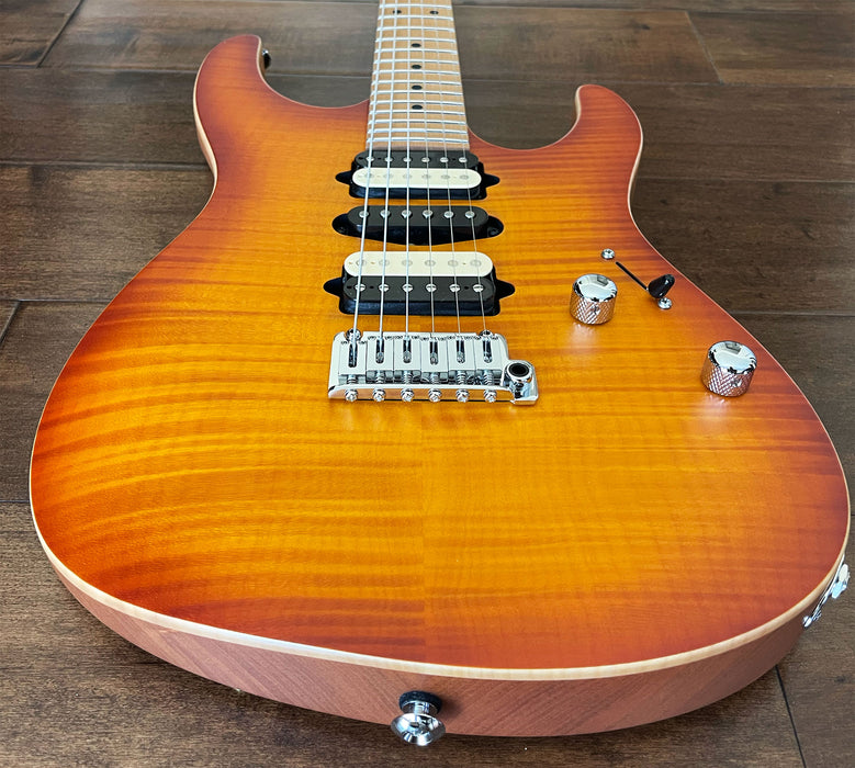 Suhr Modern Satin Flame Honey Burst HSH Electric Guitar 64273