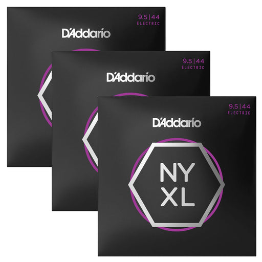3 Sets! D'Addario NYXL 9.5 - 44 Super Light Plus Set NYXL9544