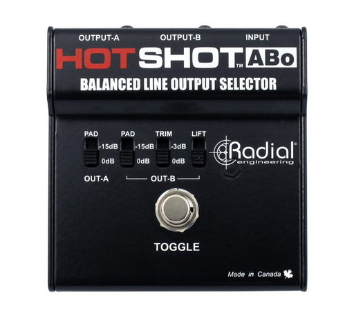 Radial HotShot™ ABo Footswitch Selector for Balanced Outputs