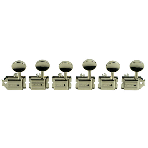Kluson 6IL SafeTi Post Single Line Deluxe Series Left-Handed Tuning Machines Nickel KD-6T-NM