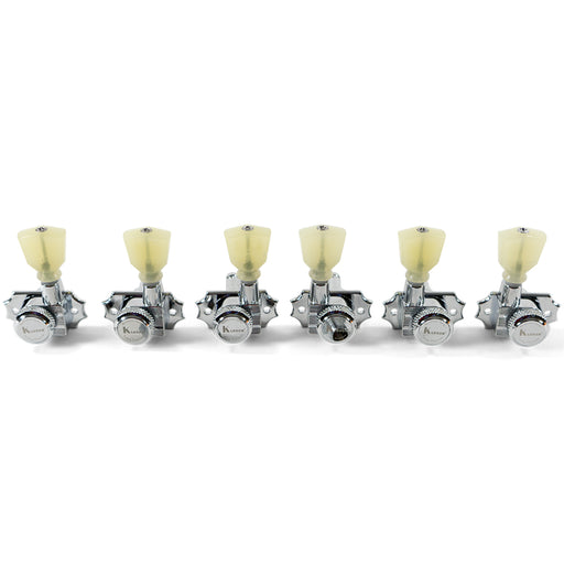 Kluson 3+3 Locking Revolution Series G-Mount Tuning Machines Chrome KRGL-3-CP