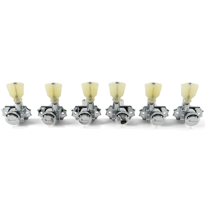 Kluson 3+3 Locking Revolution Series G-Mount Tuning Machines Chrome KRGL-3-CP