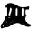 Quality WD 11-Hole USA Strat Pickguard 1-Ply Black ST-201