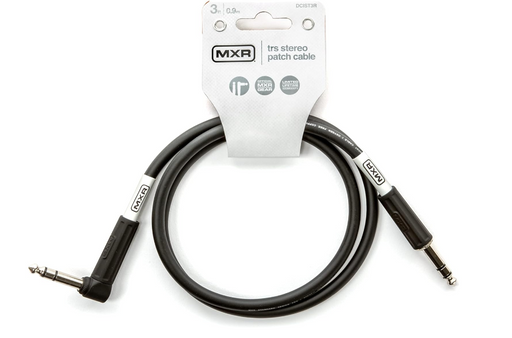 MXR 3FT TRS Stereo Cable Straight/Angled Plugs DCIST3R
