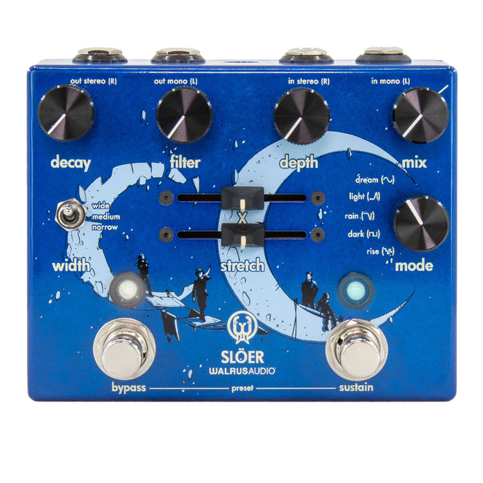 Walrus Audio Slöer Stereo Ambient Reverb Pedal Blue