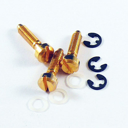 Faber Bridge Saddle Screws Set of 3 Aged Gold Finish 3076-3