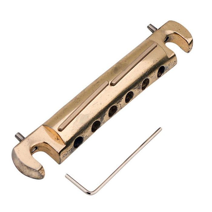 Faber Tone-Bar Compensated Wraparound Tailpiece Bridge Aged Gold 3320-3