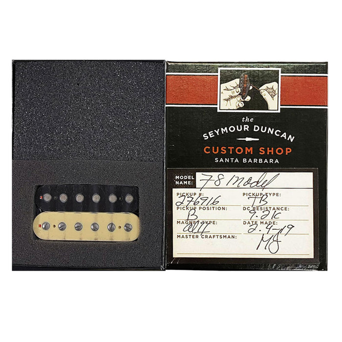 Seymour Duncan ’78 Model Custom Shop 52mm Trembucker Pickup Aged Zebra