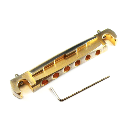 Faber TPWC Compensated Aluminum Wraparound Tailpiece Aged Gold 3020-3