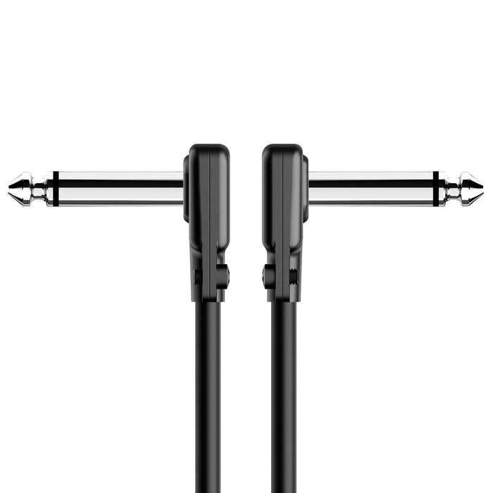 3-Pack! Square Plugs Pre-Made Pedalboard Cable Angled Plugs 4-Inch