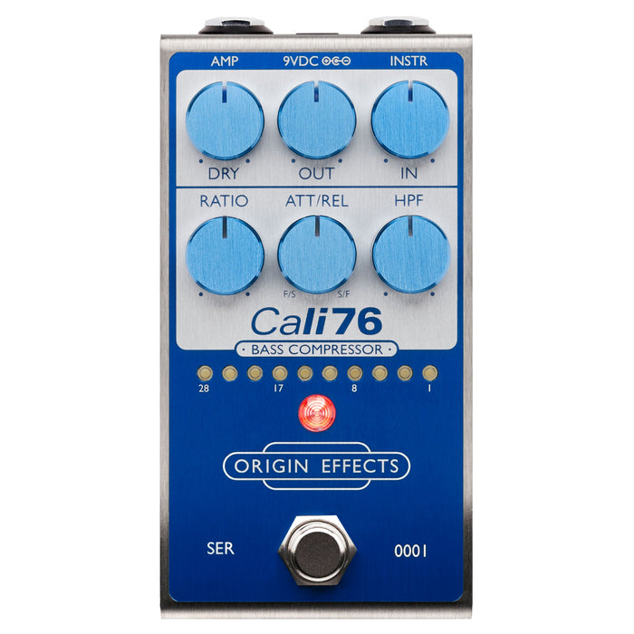 cali76 compressor pedal Origin Effects Cali76 Bass Compressor Pedal Super Vintage Blue OEX-006 — Vision Guitar