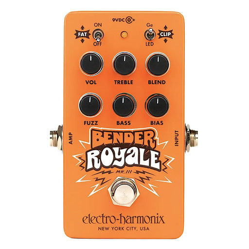 Electro-Harmonix Bender Royale Germanium Fuzz Pedal Orange