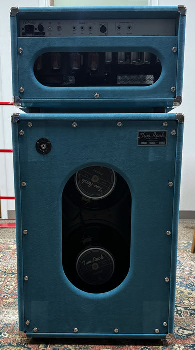 Two-Rock Classic Reverb Signature 100/50w Amplifier Stack Medium Blue Suede
