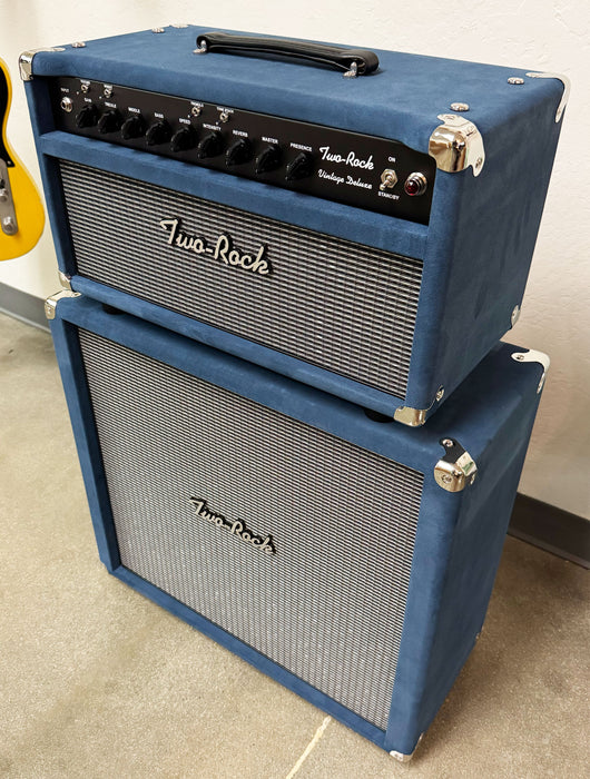Two-Rock Vintage Deluxe 40w 6V6 Head & 3x10 Cabinet Blue Denim Suede