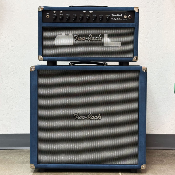 Two-Rock Vintage Deluxe 40w 6V6 Head & 3x10 Cabinet Blue Denim Suede