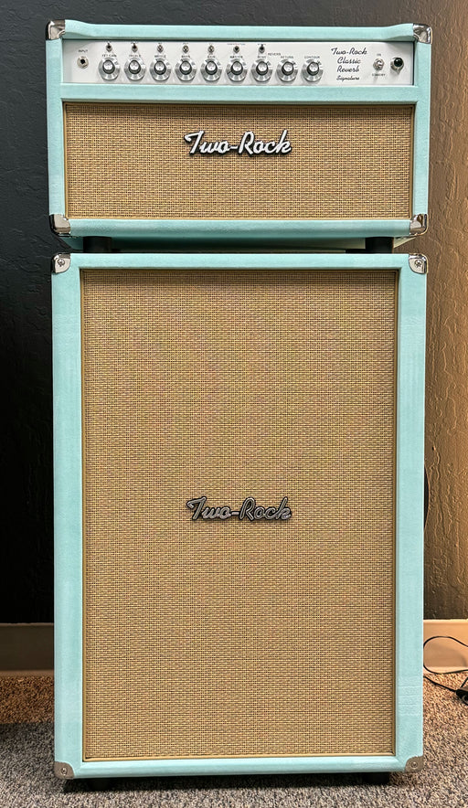 Two-Rock Classic Reverb Signature 100/50w Amplifier Stack Mint Suede Cane Grill