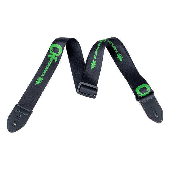 Charvel Strap Black with Green Logo 0992733002