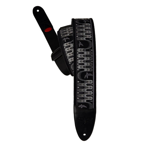 PRS 2.4" Padded Guitar Strap Custom Jacquard Birds Wavelength Charcoal 113503:048