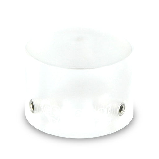 Barefoot Buttons Version 1 Tallboy Acrylic Clear (3/8" 10mm 3PDT Switches)