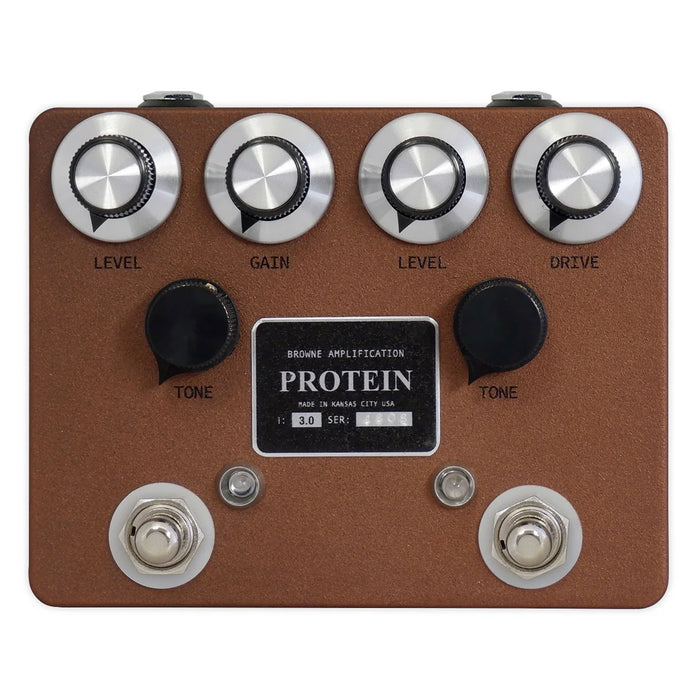 Browne Amplification Protein Version 3 Dual Overdrive Pedal Copper Finish