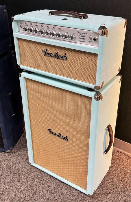 Two-Rock Classic Reverb Signature 100/50w Amplifier Stack Mint Suede Cane Grill